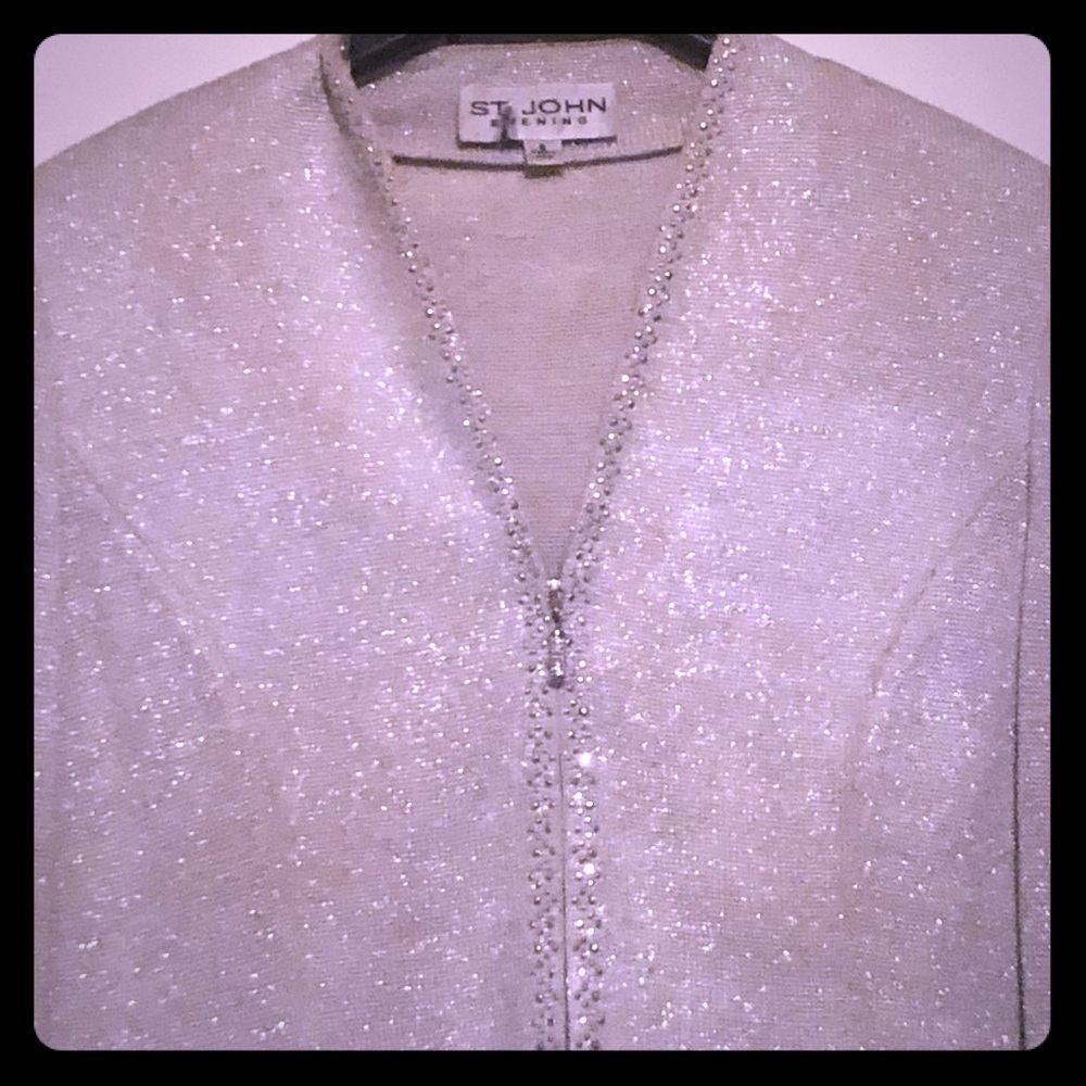 Authentic St. John Silver Pantsuit